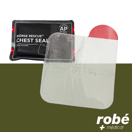 Pansement d'urgence pneumothorax - sans valve - Norse Rescue