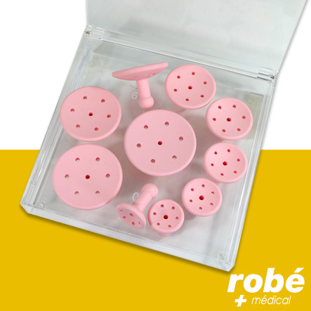 Set d'essayage de 10 pessaires de Gellhorn - Silicone médical - 38 à 95mm - Robemed