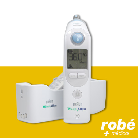 Thermomètre auriculaire Thermoscan Pro 6000 - WelchAllyn - Alimentation batterie
