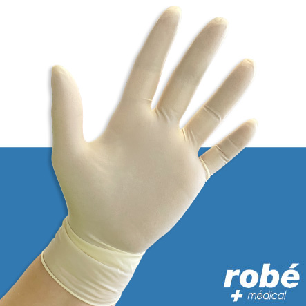 Gants d'examen latex non poudré et rugueux - Non stérile - Eurotex - Aql 1.5 - 5g