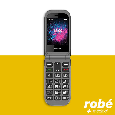 Téléphone portable à clapet 4G mm827 avec bouton appel SOS - Maxcom