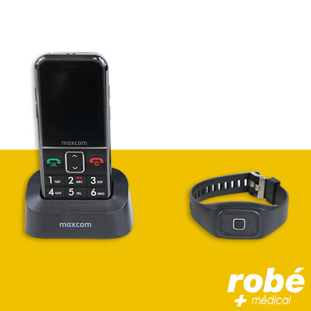 Téléphone portable avec bracelet SOS Gsm MM735BB - Maxcom