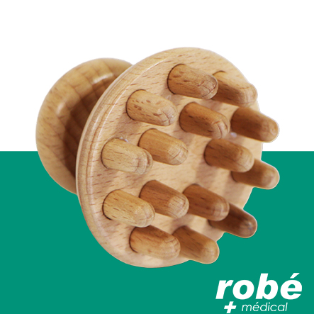 Outil de massage en bois pour maderothérapie - Forme de champignon