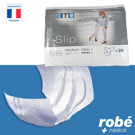 Changes complets nuit pour adultes Maxi+ - Taille M (70 cm-110 cm) - Paquet de 20 changes - Amd