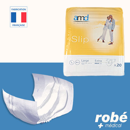Changes complets jour pour adultes - Taille M (70cm - 110cm) - Extra - Paquet de 20 changes - Amd