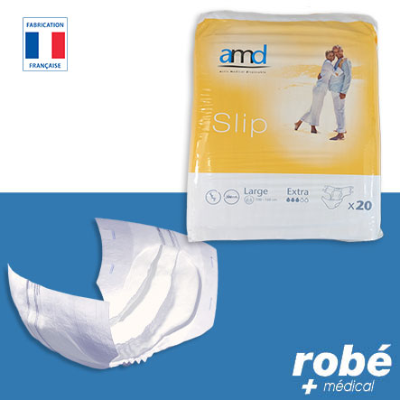 Changes complets pour adultes - Taille L (100cm - 160cm) - Extra - Paquet de 20 changes - Amd