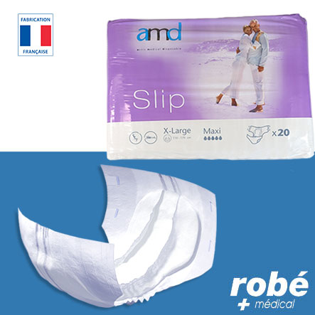 Changes complets pour adultes - Maxi - Taille XL (110 cm - 170 cm) - Paquet de 20 changes - Amd