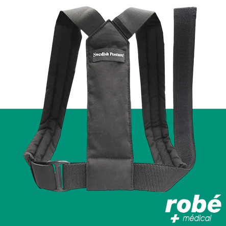 Orthèse épaulière réglable pour la posture - Flexi - Swedish Posture - Noir