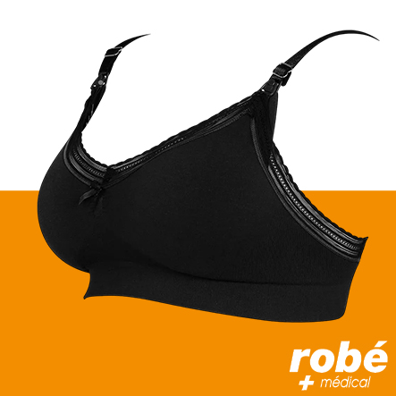 Brassière de maternité et d'allaitement Milk noire - Cache CUR