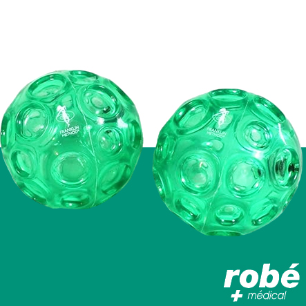 Set de 2 balles Franklin® vertes - Auto-massage et détente musculaire