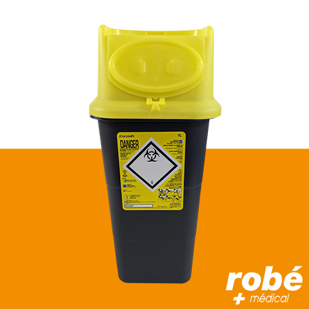 Collecteur à aiguilles Sharpsafe 5ème génération - Volume 7 L