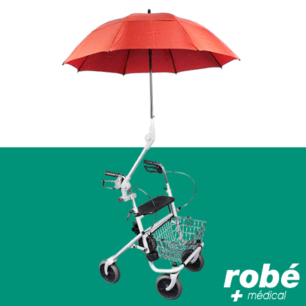 Parapluie et parasol pour déambulateur - Réglable et résistant