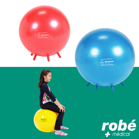 Ballon Sit'n'Gym - Exercices ciblés - Résistance jusqu'à 120kg - Gymnic - 65cm