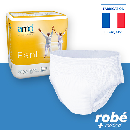 Slip absorbant Pant Extra - Taille L (90 à 150 cm) - Paquet de 14 pants - Amd