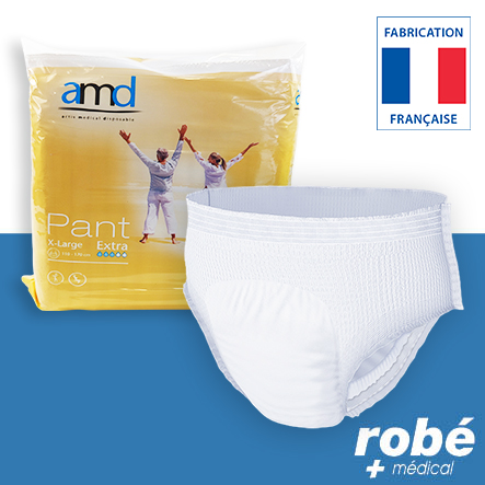 Slip absorbant Pant Extra - Taille XL (110 à 170 cm) - Paquet de 14 pants - Amd