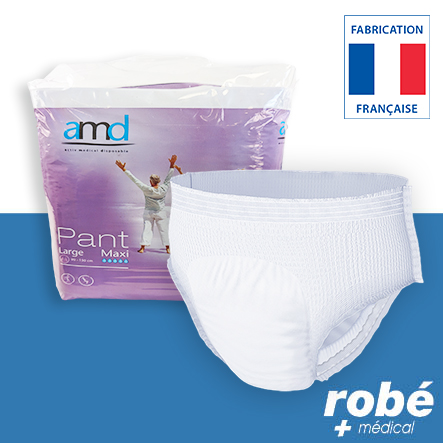Slip absorbant Pant Maxi - Taille L (90 à 150 cm) - Paquet de 14 pants - Amd