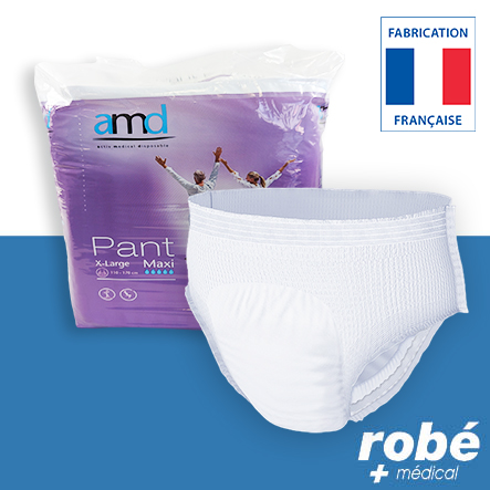 Slip absorbant Pant Maxi - Taille XL (110 à 170 cm) - Paquet de 14 pants - Amd