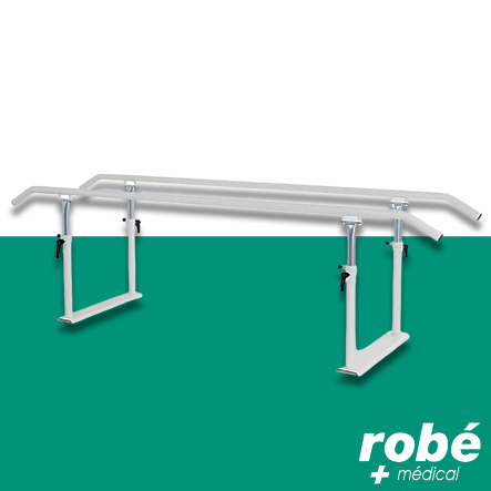 Barres parallèles kiné pliables, sans plancher, 3M, avec mains courantes métal - Fisiotech