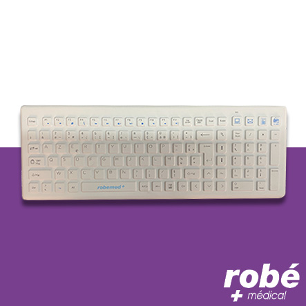 Clavier sans fil, lavable et étanche , en silicone - Robemed