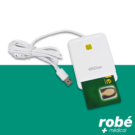 Lecteur de carte vitale monofente NFC, contact et sans contact - ViewTroniXx
