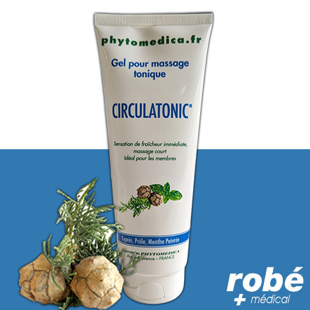 Gel frais jambes légères - Circulatonic - Tube de 250ml - Phytomedica