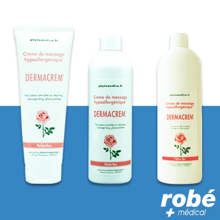 Crème de massage hypoallergénique - Dermacrem - 250ml, 500ml et 1L - Phytomedica