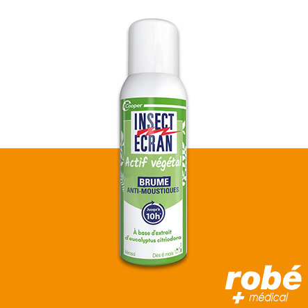 Brume répulsive anti-moustiques - Insect Ecran Actif Végétal - Spray 100ml - Cooper