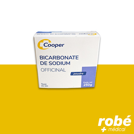 Poudre de bicarbonate de sodium officinal- Boîte de 250g - Cooper