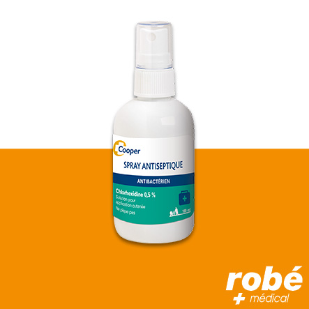 Chlorhexidine aqueuse 0.5% en spray - 100ml - Cooper