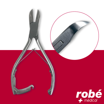 Pince pour ongles incarnés - Coupe incurvée - 14 cm