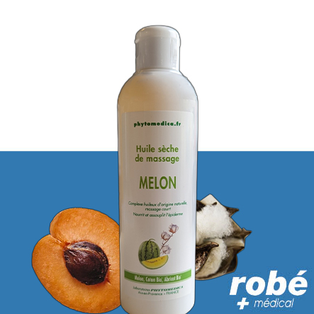 Huile sèche de massage au melon - Flacon de 250ml - Phytomedica