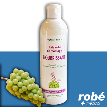 Huile riche de massage Nourrissant - Flacon 250ml - Phytomedica