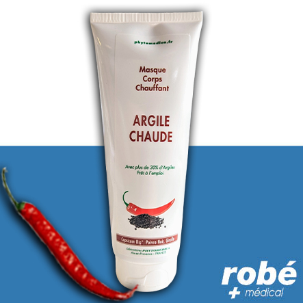 Argile chauffante pour le corps - Tube de 250ml - Phytomedica