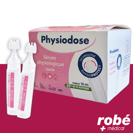 Sérum physiologique 0.9% - Unidoses stériles 10ml - Gilbert - Boîte de 30