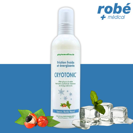 Lotion froide & énergisante pour le corps Cryotonic - Flacon spray réfrigérant 250 ml- Phytomedica