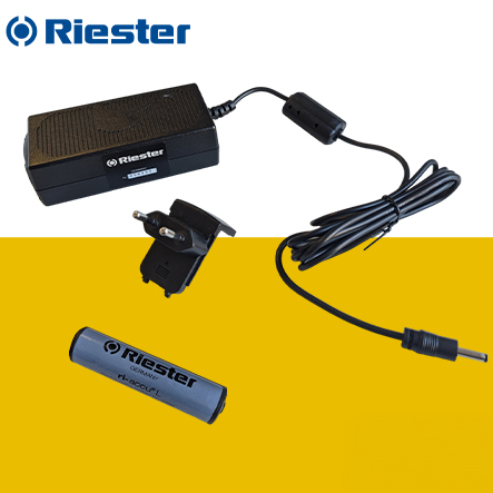 Batterie Ri-Accu L 3,5V avec chargeur spécifiques à l'otoscope Ri-scope Led 3,5V de Riester