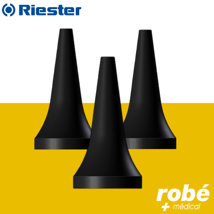 Spéculums auriculaires jetables pour otoscope Elitevue - Diamètre 2 mm - Sachet de 100 - Riester