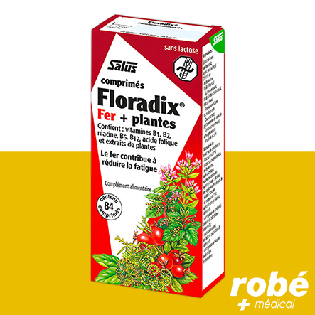 Complément alimentaire pour le système immunitaire - Fer+Plantes - 84 comprimés - Floradix - Salus