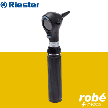 Otoscope ri-scope L2 -Led et Fibre optique - 3,5V sur batterie rechargeable - Coloris Noir - Riester
