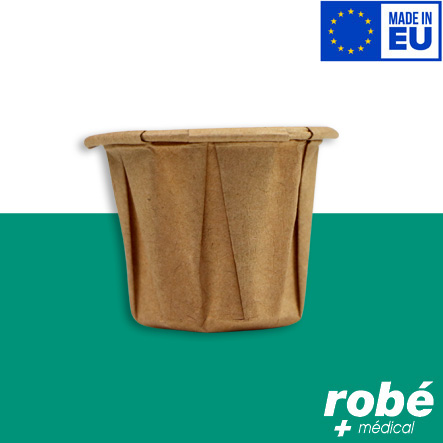 Cupules à usage unique pour médicaments, en kraft recyclé Eco-Friendly - 22ml - Sachet de 250