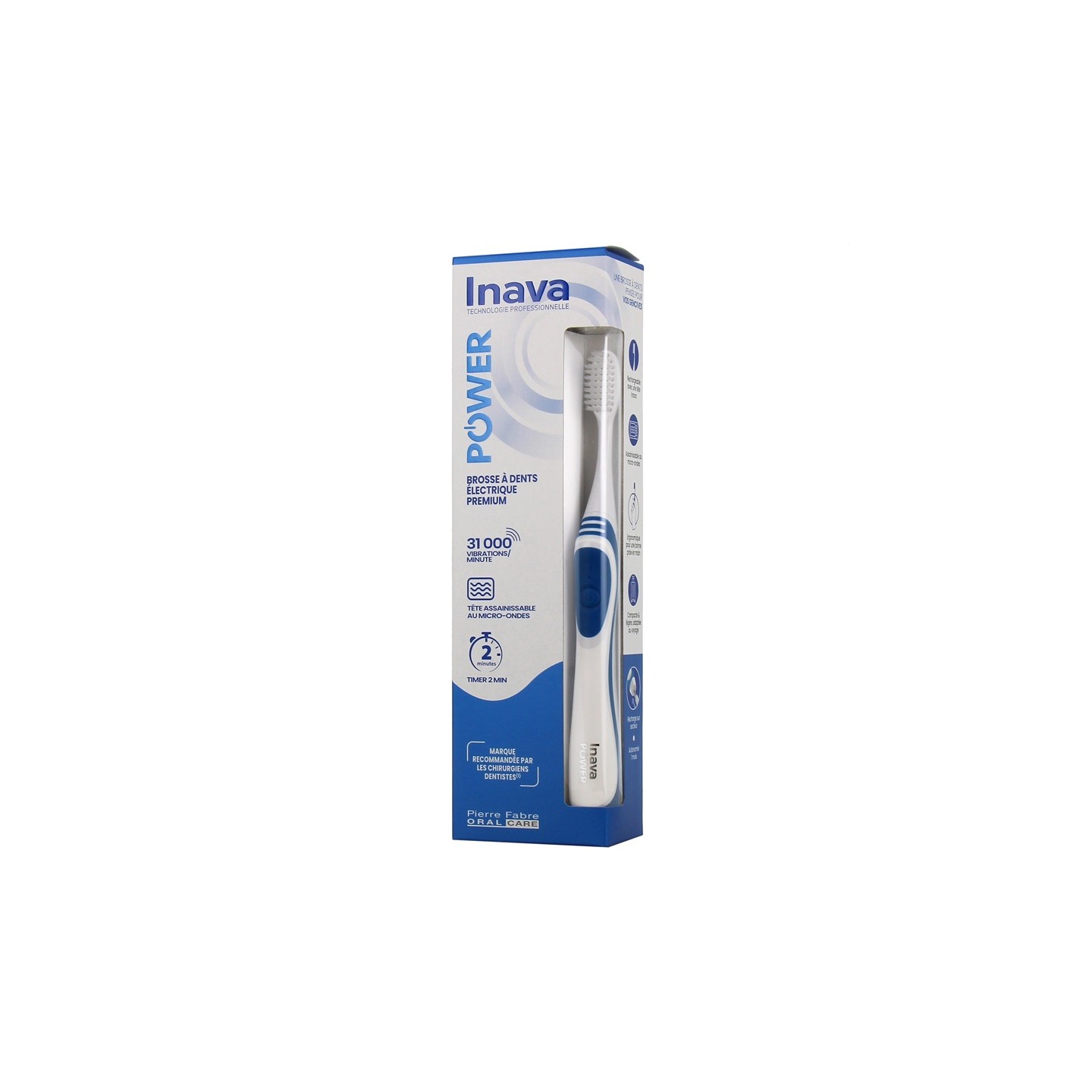 Inava Power Brosse à dents électrique Premium - Bleu