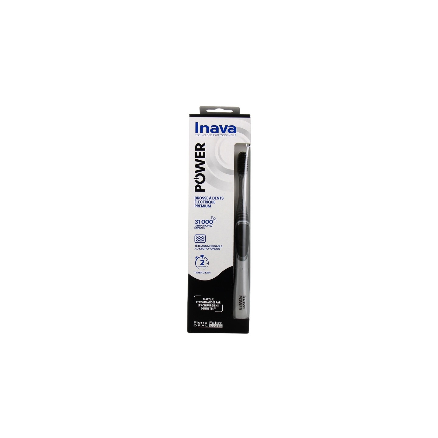 Inava Power Brosse à dents électrique Premium - Noir