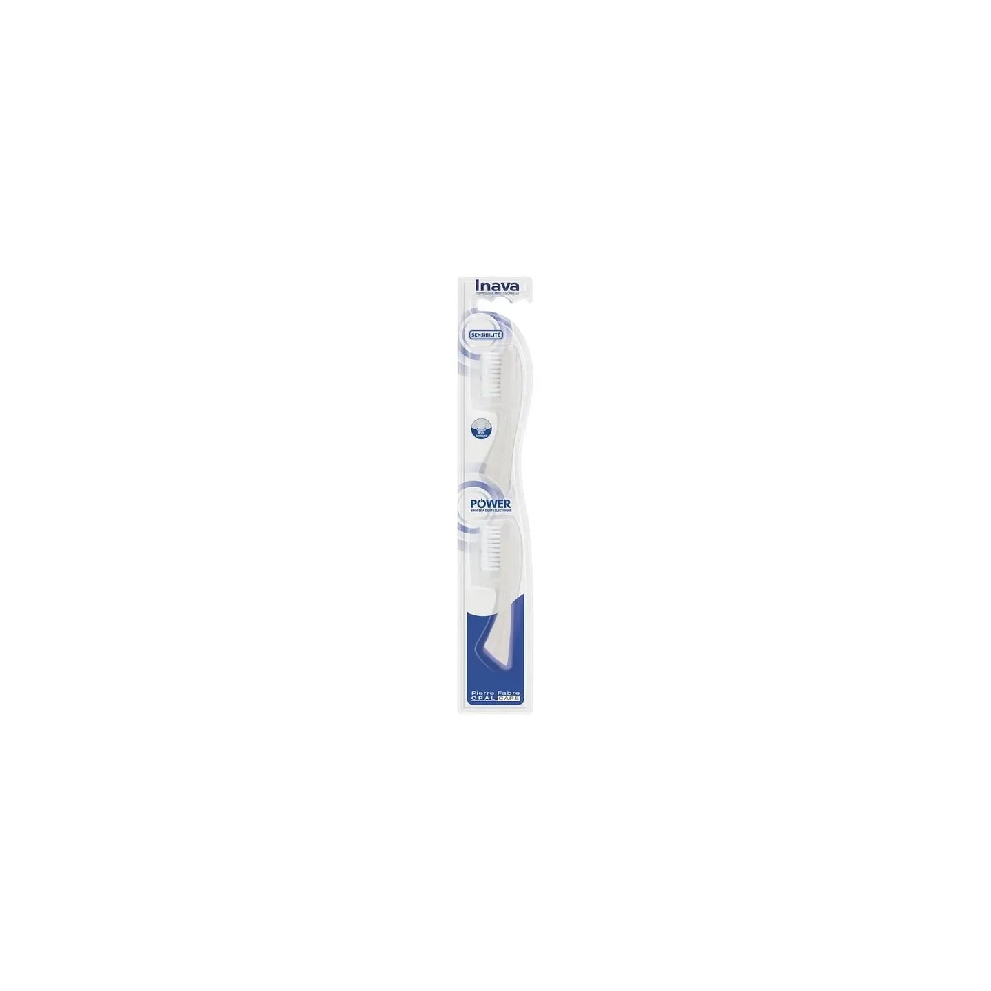 Inava Power Brossette de rechange sensibilité blanc - 2 unités