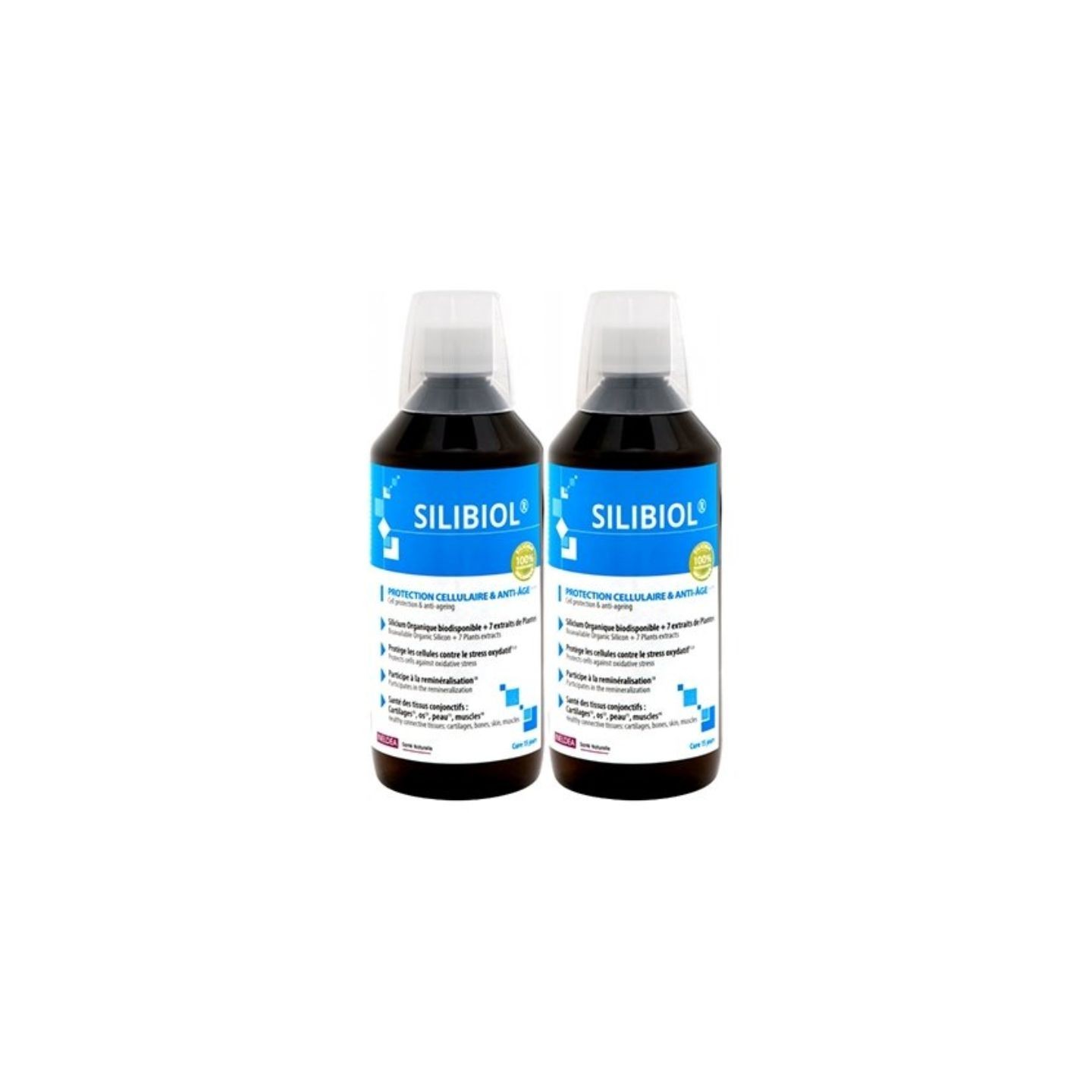 Ineldea Silibiol Protection cellulaire et anti-âge - 2 x 500ml