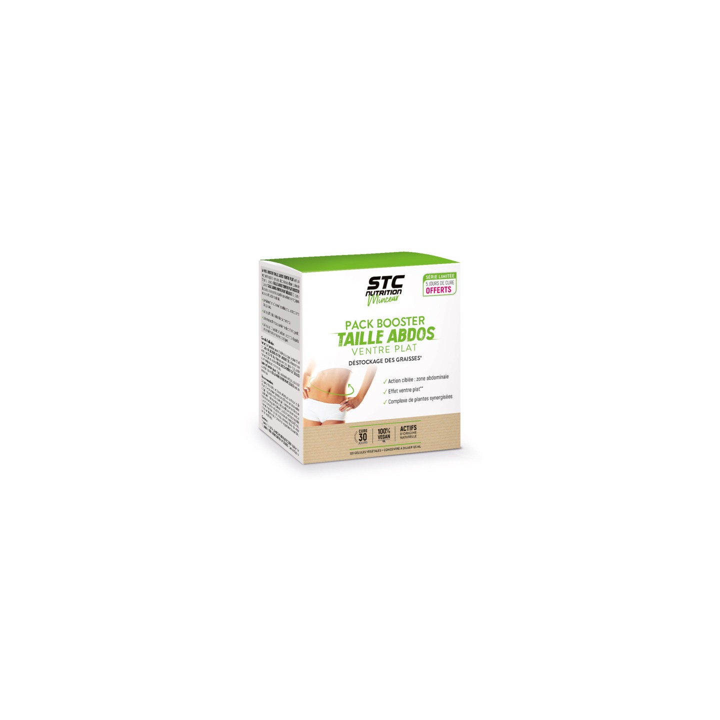 Ineldea STC Nutrition Pack Booster Taille abdos ventre plat - Cure de 30 jours