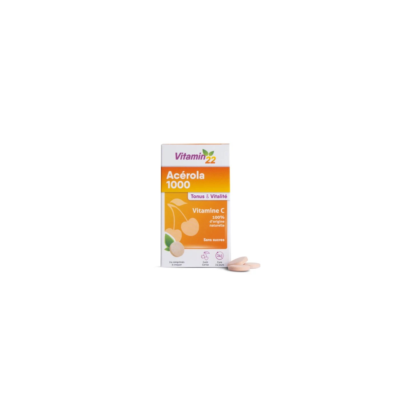 Ineldea Vitamin'22 Acérola 1000 - 24 comprimés à croquer