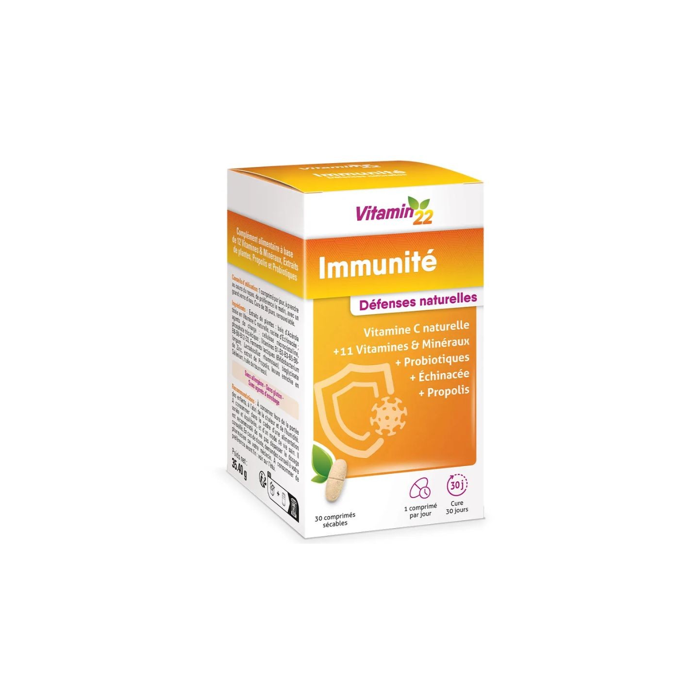 Ineldea Vitamin'22 Immunité - 30 comprimés