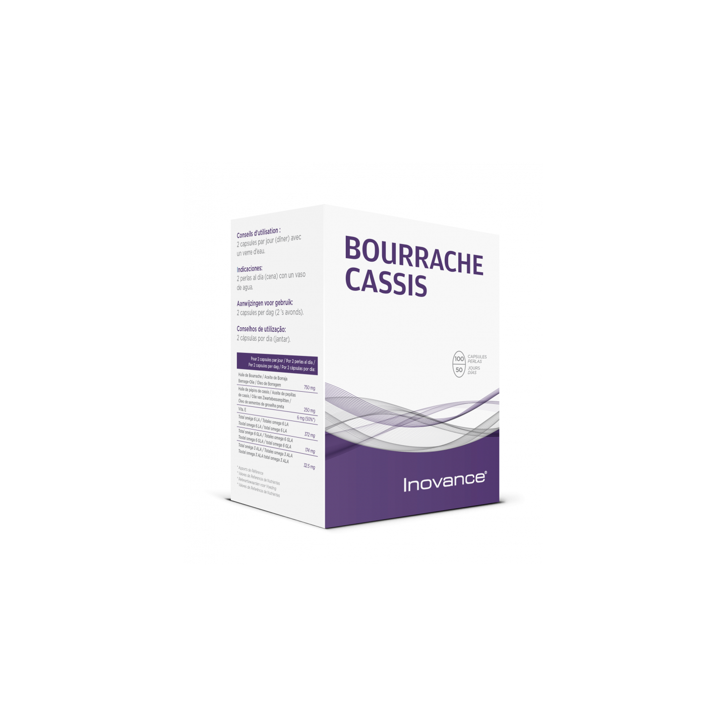 Inovance Bourrache-Cassis - 100 capsules