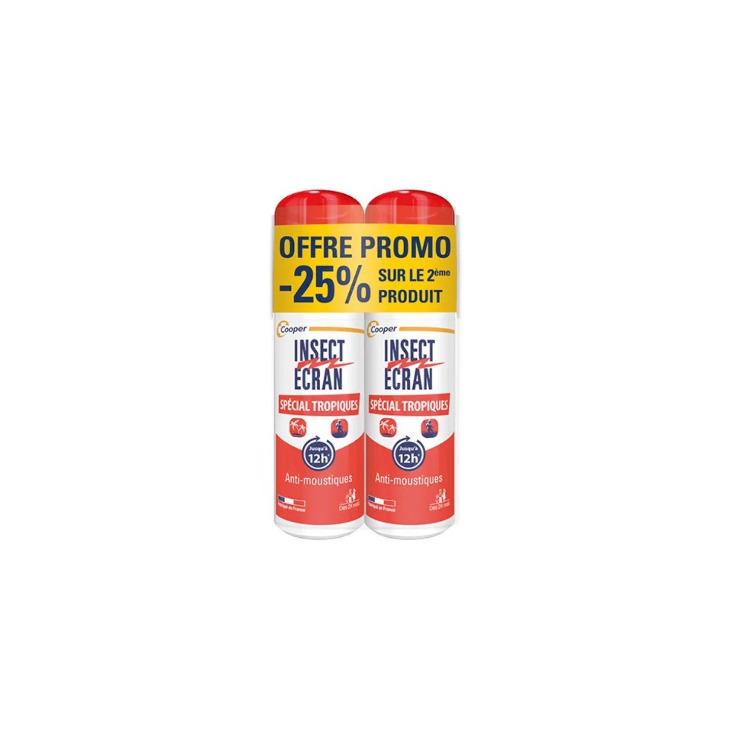 Insect Ecran Répulsif moustiques spécial tropiques - 2 x 75ml