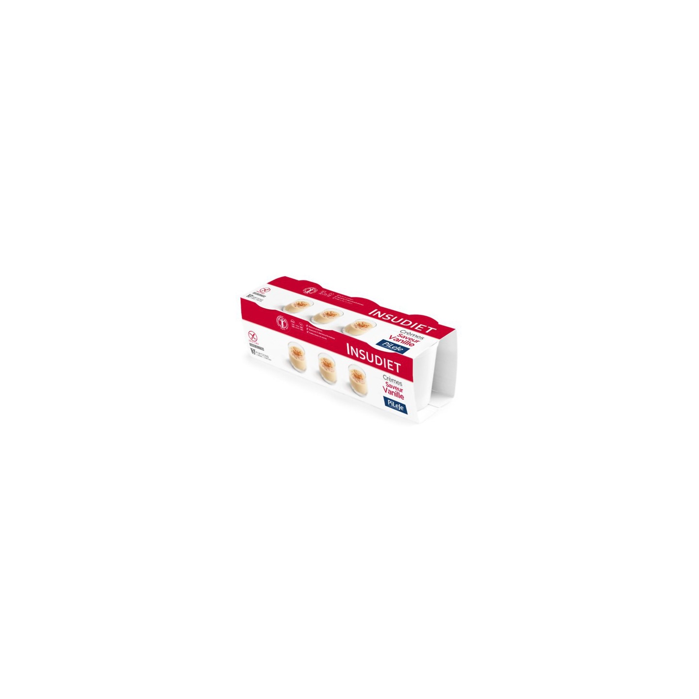 Insudiet Crème Vanille Sans Gluten 3 x 150gr